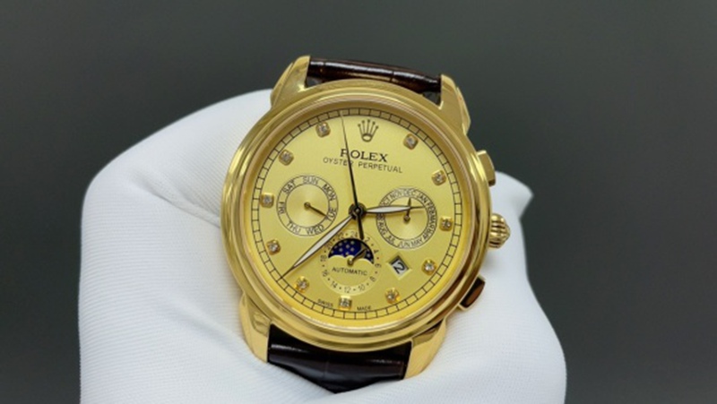 Best Edition with 9100 Automatic Movement Rolex Cellini Series 42mm Gold Watch